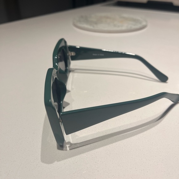 Matt and Nat emerald green rectangular sunglasses - Picture 3 of 4